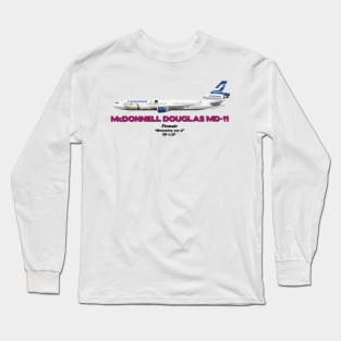 McDonnell Douglas MD-11 - Finnair "Moomins ver.2" Long Sleeve T-Shirt